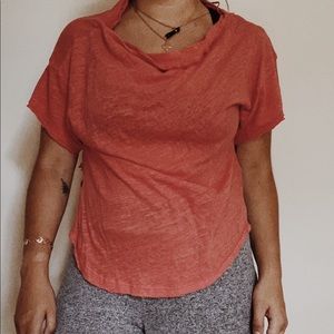 FREE PEOPLE Red T-Shirt